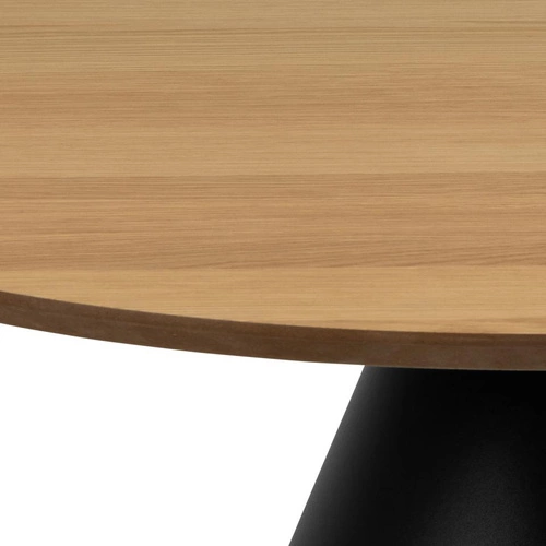 Stolik Soli 85cm dąb/czarny Outlet