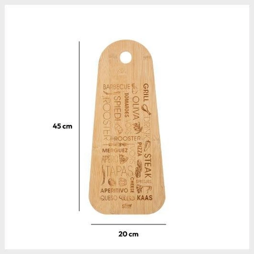 Deska kuchenna bambusowa Tapas 45x20 cm do serwowania przekąsek 5five simply smart
