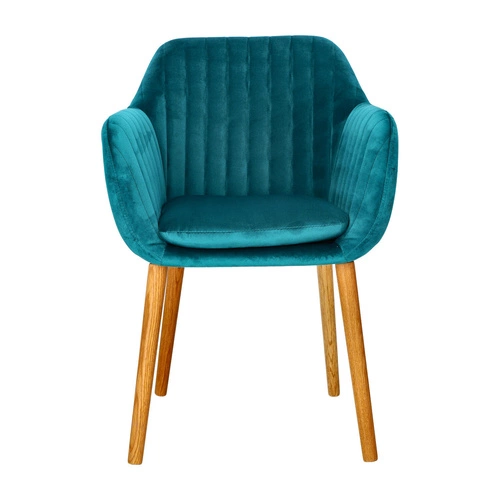 Krzesło Emilia Velvet bottle green tapicerowane