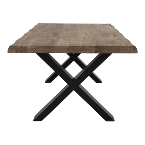 Stolik kawowy Toulon prostokątny 70x120 cm dębowy industrialny do salonu Intesi