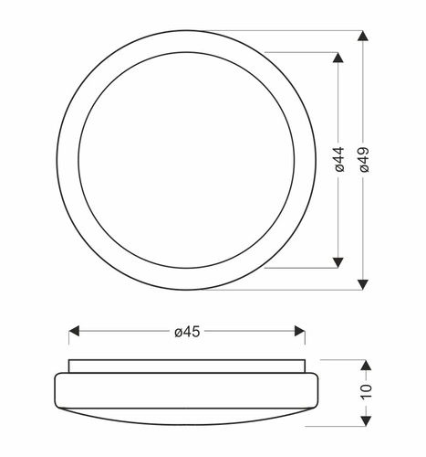 Plafon sufitowy LED Jasper 49 cm biały nowoczesny do salonu, sypialni, kuchni CANDELLUX