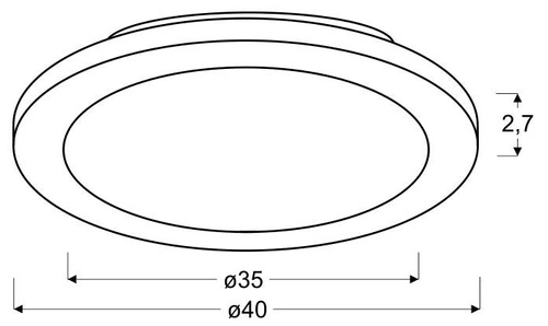 Plafon sufitowy LED Pixel 40 cm biały okrągły IP44 szklany do salonu i kuchni CANDELLUX