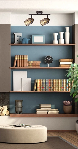 Nowoczesna lampa sufitowa Canabera złota regulowana do salonu i sypialni szklana