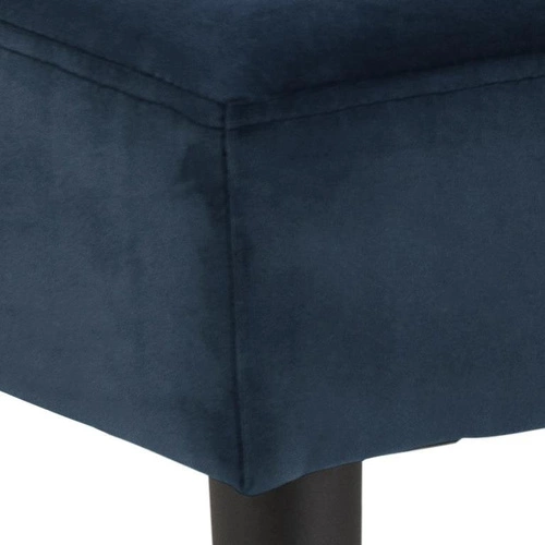 Ławka tapicerowana do przedpokoju Glory VIC navy blue pikowana welurowa glamour 95 cm Actona