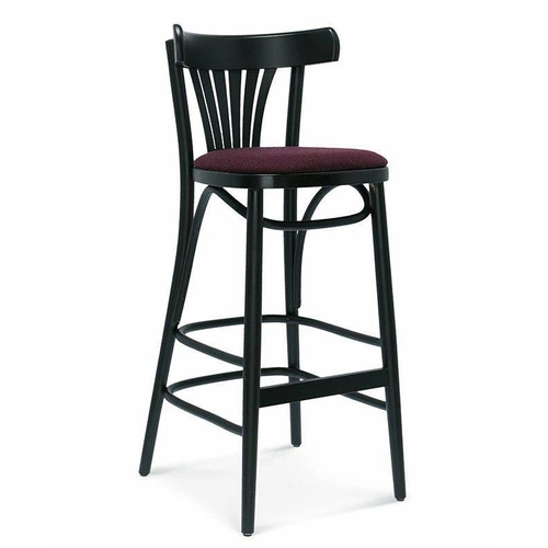 Hoker drewniany z oparciem Fameg BST-788 FAN personalizowany do kuchni i jadalni retro 78 cm