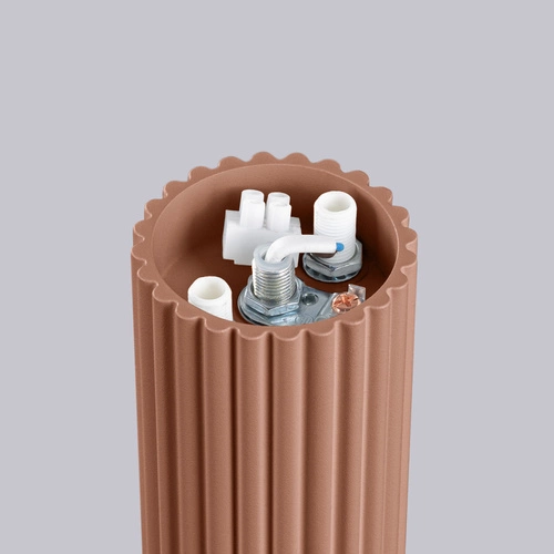 Plafon sufitowy HALO mocca okrągły nowoczesny szklany IP44 do łazienki beżowy SOLLUX