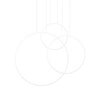 Lampa wisząca RIO 3 55/78/110 biała LED  4000K