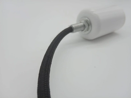 Lampa wisząca NORDIC WOODY biała drewniana 25 cm do jadalni i kuchni regulowana