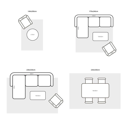 Dywan wełniany Decor Proof 140x200 beżowy nowoczesny do salonu ręcznie tkany łatwoczyszczący