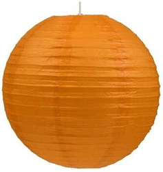 Lampa wisząca kula papierowa pomarańczowa 60 cm nowoczesna do salonu CANDELLUX