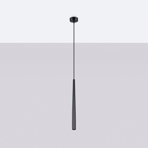 Lampa wisząca BLISS 1 czarna nowoczesna regulowana do salonu i jadalni nad stół