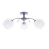 Lampa sufitowa Estar chromowy 3x40W E27  klosz biały