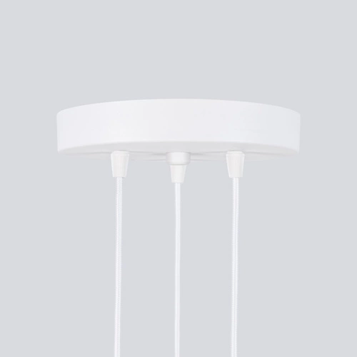 Lampa sufitowa wisząca Karbon 3P biała regulowana 3-punktowa do salonu i jadalni