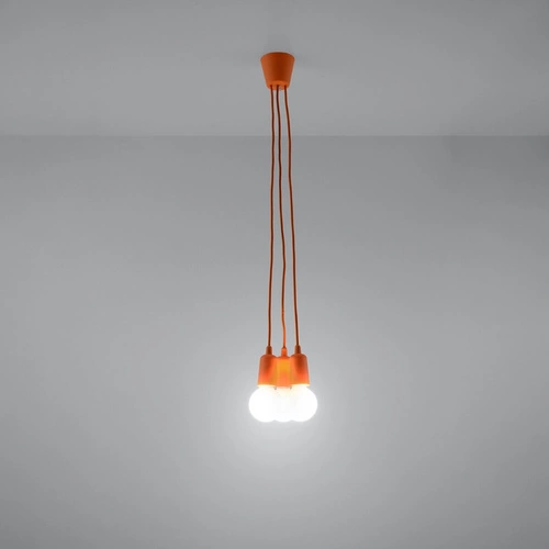 Lampa wisząca DIEGO 3 pomarańczowy