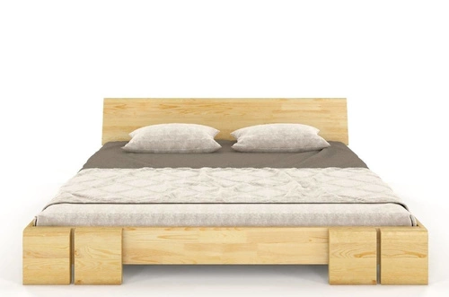 Łóżko drewniane sosnowe Vestre Long 160x220 skandynawskie do sypialni personalizowane