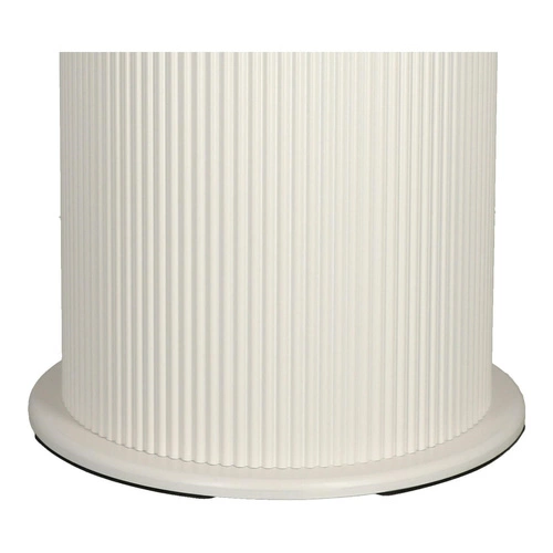 Stół okrągły biały Elia 100 cm nowoczesny glamour do jadalni na jednej nodze Intesi