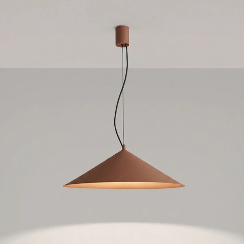 Lampa wisząca FINT mocca LED do salonu regulowana nowoczesna