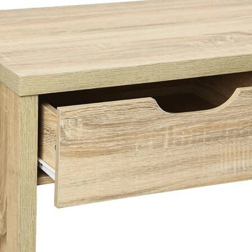 Bivoak nowoczesna konsola z efektem drewna i 2 szufladami do przedpokoju lub sypialni 100 cm