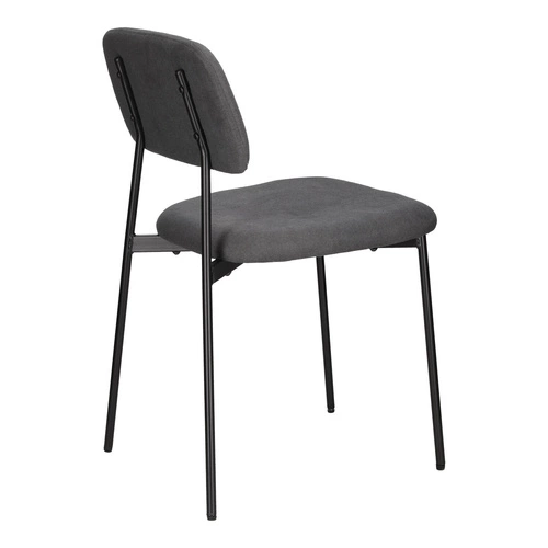 Zestaw 4 krzeseł Esther szare ciemne