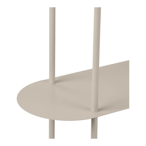 Regał metalowy Rieti House Nordic na książki loftowy piaskowy 118 cm