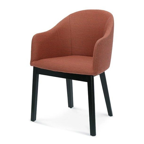 Krzesło tapicerowane Fameg POP dębowe z podłokietnikami do jadalni i salonu personalizowane