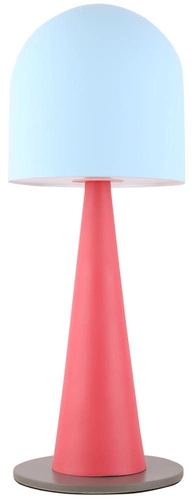 Lampka nocna metalowa Visby niebieska nowoczesna do sypialni i pokoju dziecięcego Ledea