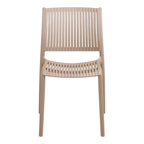 Krzesło Manzano nowoczesne do jadalni i kuchni z tworzywa szarobrązowe