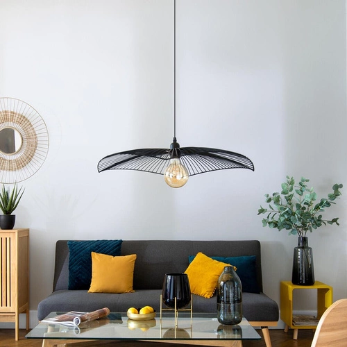 Lampa sufitowa Cuzco czarna 59 cm loftowa regulowana do salonu i jadalni Atmosphera