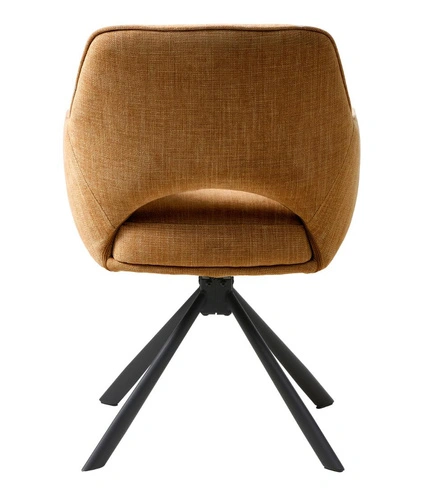 Krzesło obrotowe Cowley do jadalni tapicerowane z podłokietnikami