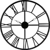 Zegar ścienny industrialny Vintage Atmosphera czarny metalowy duży 70 cm do salonu