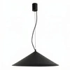 Lampa wisząca FINT czarna LED do salonu regulowana nowoczesna