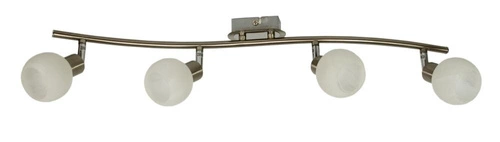 Lampa sufitowa Alabaster listwa 4x40W G9  satyna+chrom