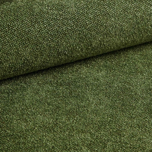 Narożnik z funkcją spania do salonu Bode prawy zielony nowoczesny z pojemnikiem