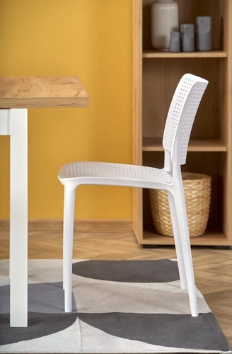 Stół rozkładany do jadalni Tiago 90-125x90 nowoczesny dąb naturalny biały Intesi