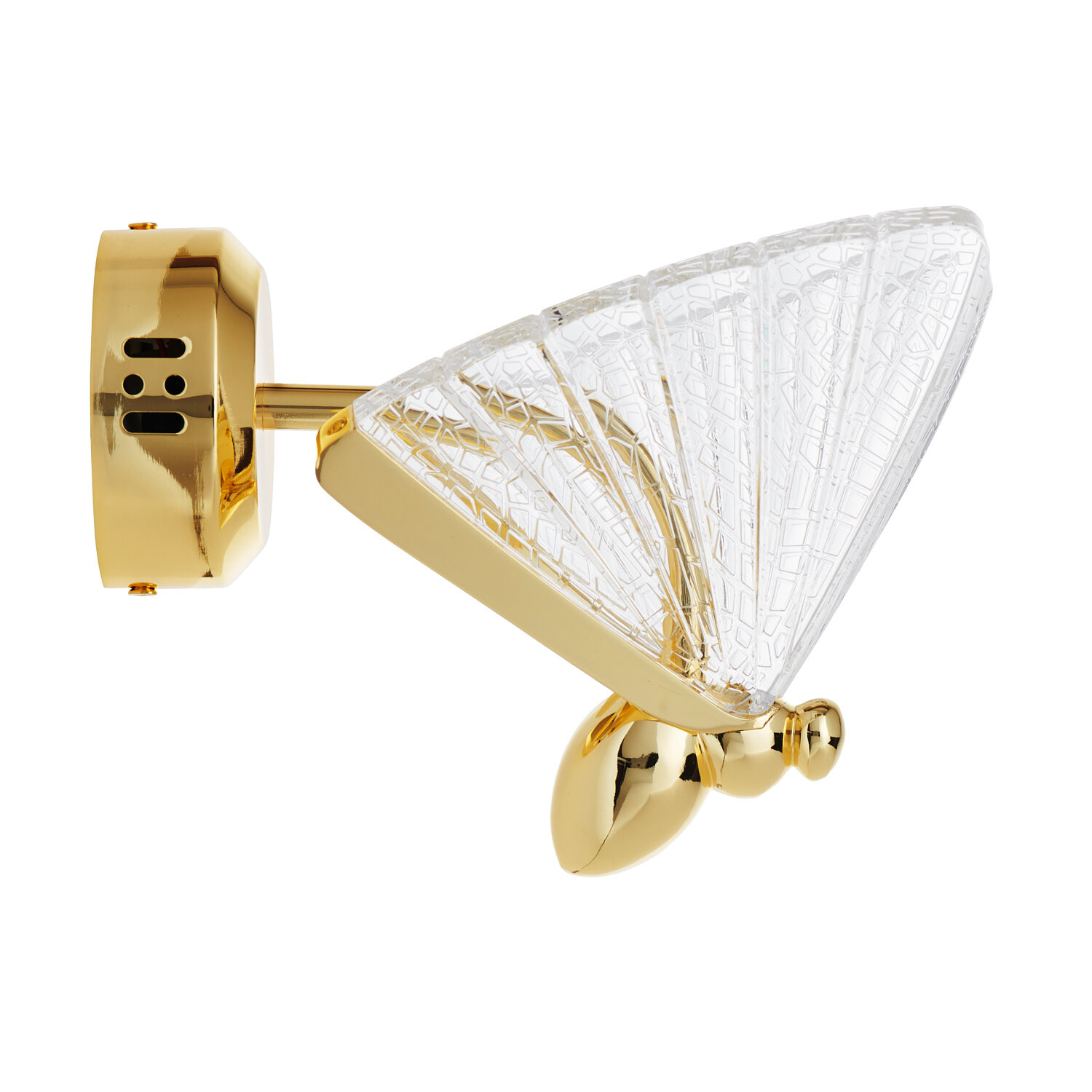 Nowoczesny kinkiet LED BEE Step into Design złoty 18 cm do sypialni i salonu