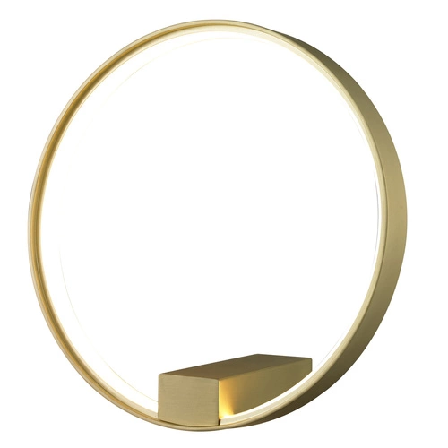 Kinkiet LED ACIRCULO złoty 30 cm nowoczesny lampa ścienna do salonu i sypialni