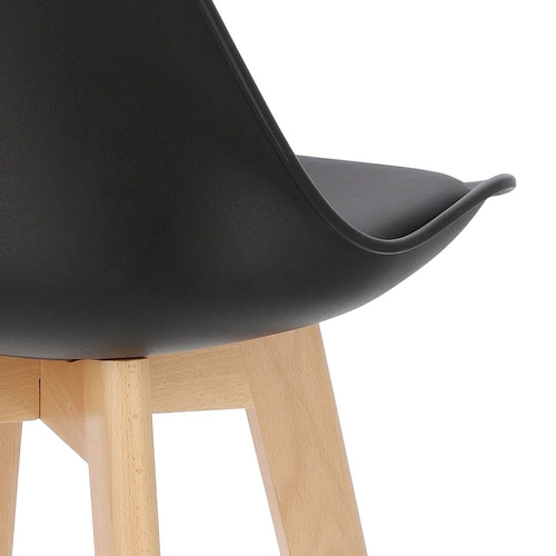 Stołek barowy Norden wood high czarny