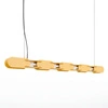 Lampa wisząca CHAIN 158 LED żółta nowoczesna nad wyspę
