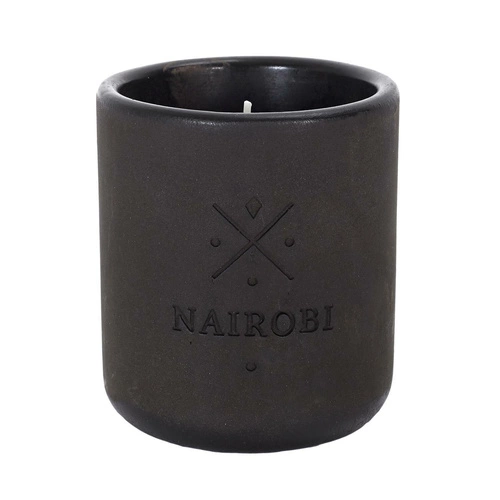 Świeca zapachowa Earth Nairobi szara cementowa nowoczesna dekoracyjna Intesi 10 cm