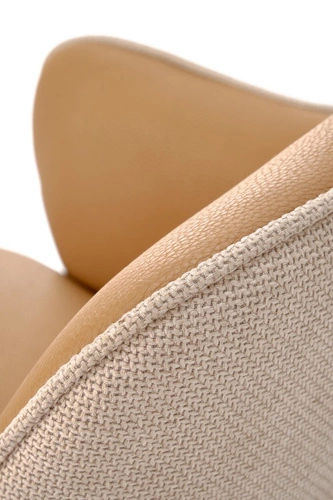 Krzesło obrotowe Connery Intesi tapicerowane do jadalni i salonu skandynawskie z podłokietnikami