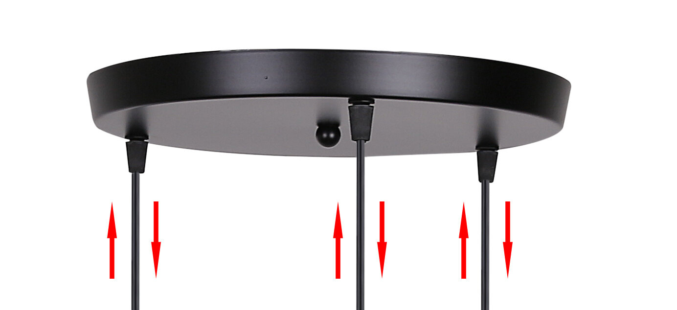 Lampa wisząca Felis talerz czarny 3x60W E27 klosz bursztynowy
