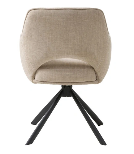 Krzesło obrotowe Cowley do jadalni tapicerowane z podłokietnikami