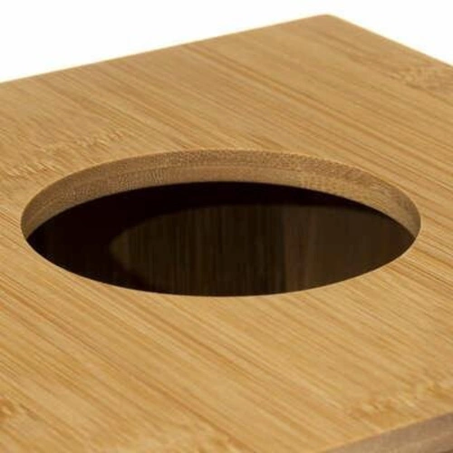 Kosz na śmieci bambusowy Terre 6l naturalny z pokrywą do łazienki lub kuchni 5five