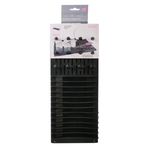 Intesi Airy mikrofibrowa mata do suszenia naczyń czerwona na blat kuchenny nowoczesna 59,5x45 cm