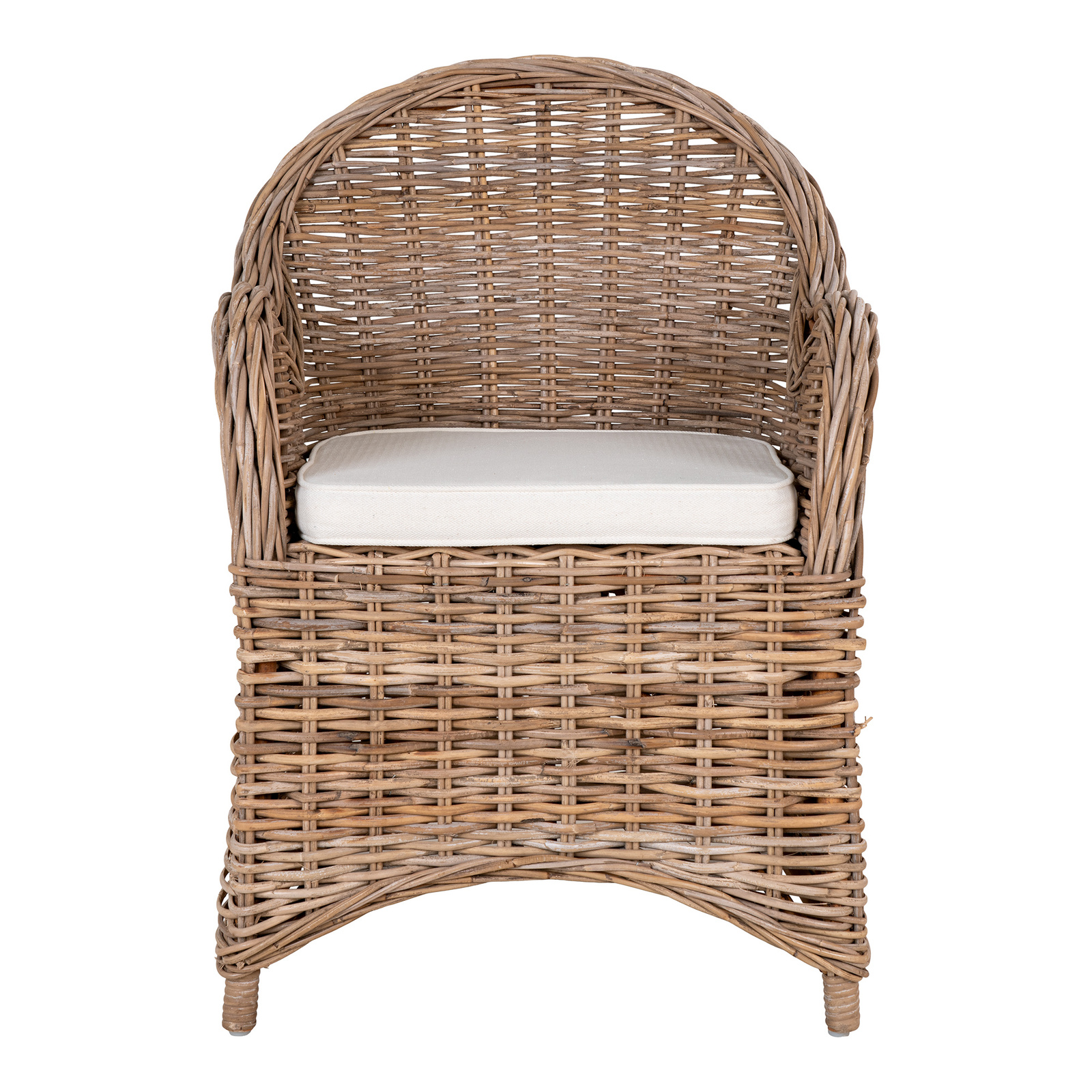 Krzesło Larisa rattan/szare