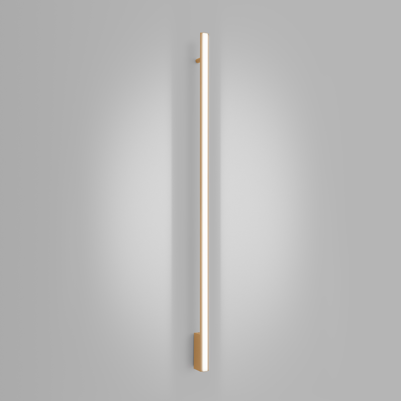 Nowoczesny złoty kinkiet ścienny LED LAGOM 150 do salonu i sypialni marki Thoro