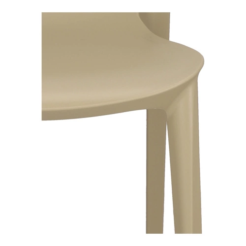 Krzesło ogrodowe Ginevra SCAB Design szare nowoczesne z tworzywa sztaplowane do ogrodu