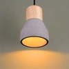 Lampa wisząca betonowa CONCRETE czarna 12 cm loftowa regulowana do jadalni nad stół