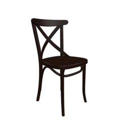 Krzesło drewniane Fameg A-8810/2 do jadalni i kuchni brązowe bukowe nowoczesne rustykalne