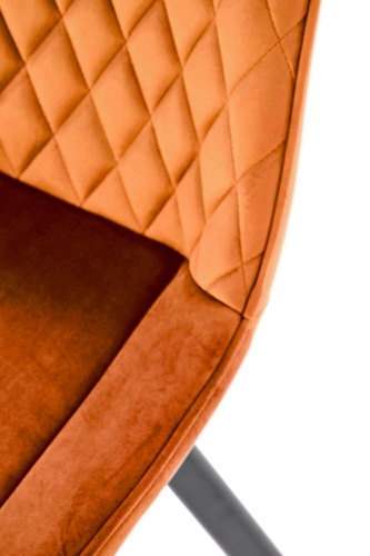 Krzesło obrotowe Veroniq Intesi welurowe tapicerowane do jadalni cynamonowe nowoczesne